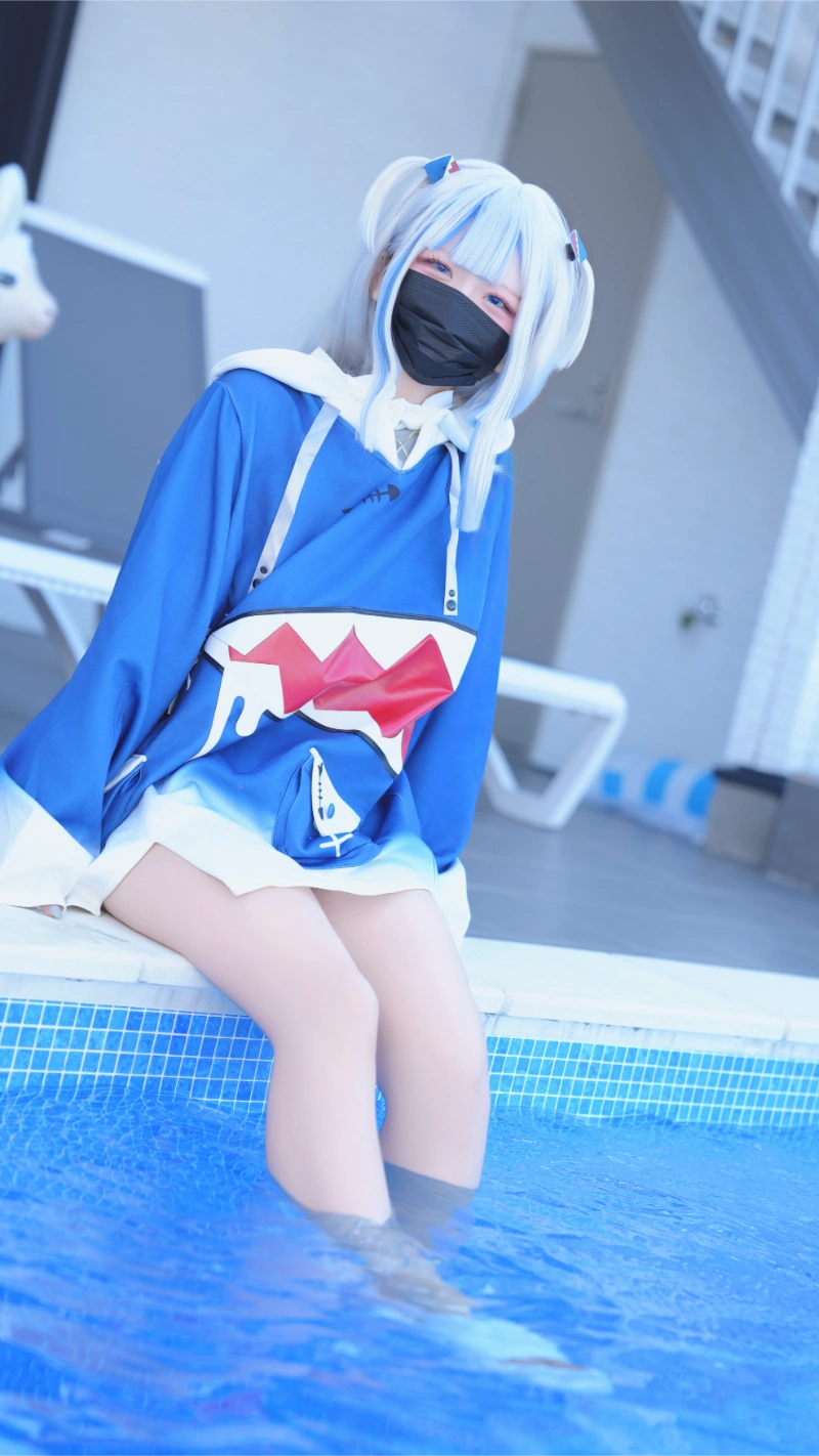 はむすけ hamham sk cosplay Gawr Gura Hololive 21-lusbabe-net