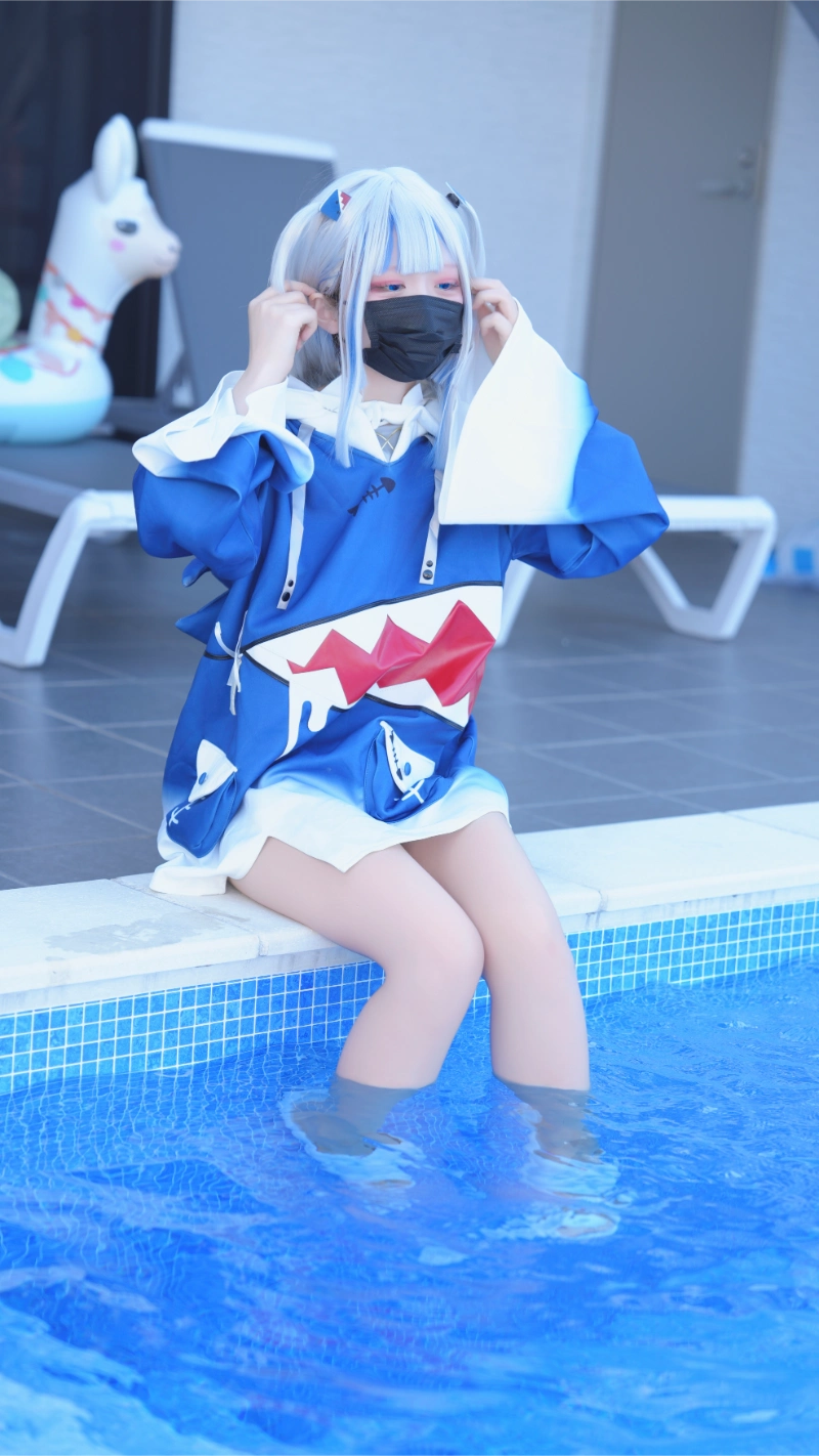 はむすけ hamham sk cosplay Gawr Gura Hololive 23-lusbabe-net