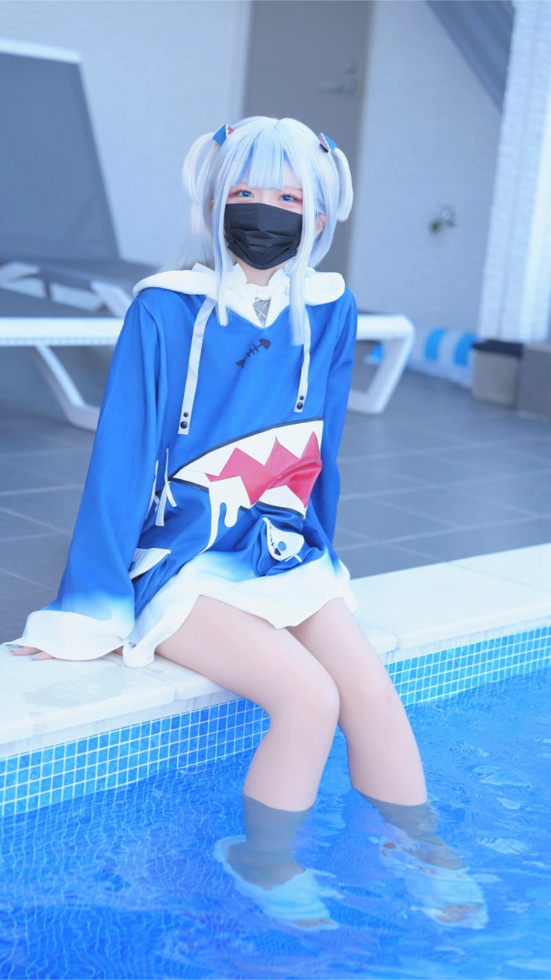 はむすけ hamham sk cosplay Gawr Gura Hololive 24-lusbabe-net