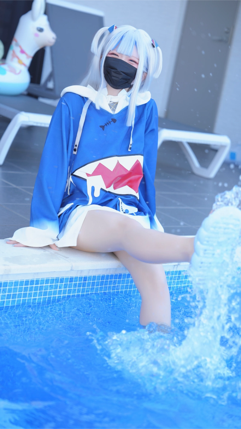 はむすけ hamham sk cosplay Gawr Gura Hololive 26-lusbabe-net