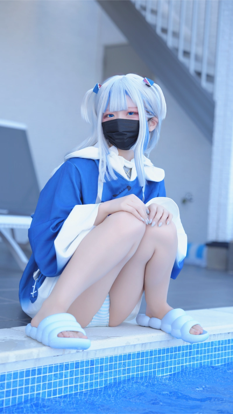 はむすけ hamham sk cosplay Gawr Gura Hololive 27-lusbabe-net