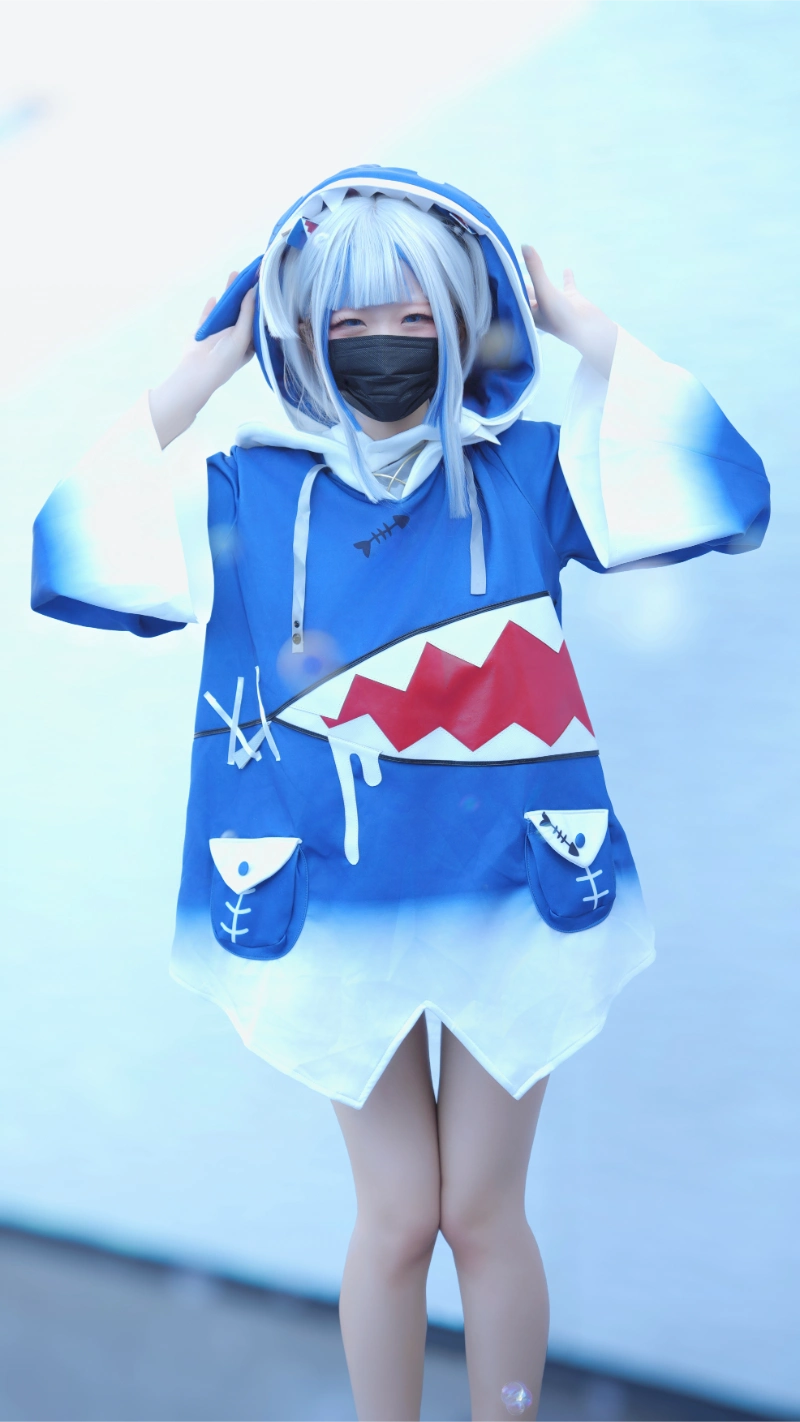 はむすけ hamham sk cosplay Gawr Gura Hololive 3-lusbabe-net