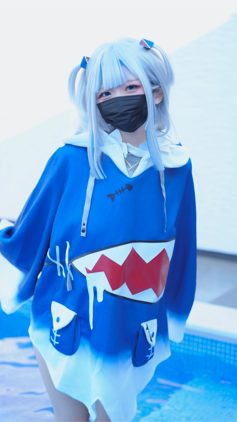 はむすけ hamham sk cosplay Gawr Gura Hololive 31-lusbabe-net