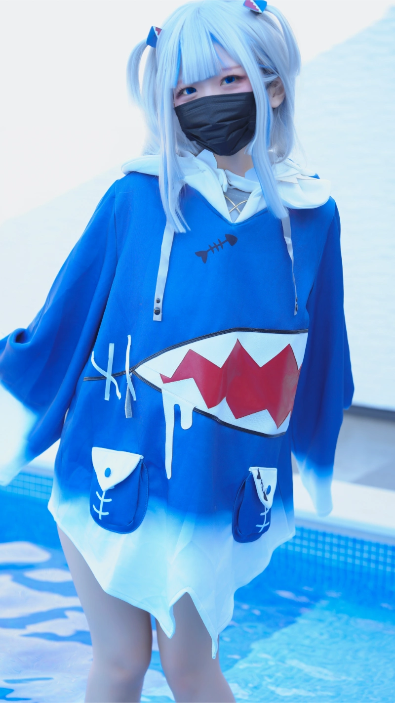 はむすけ hamham sk cosplay Gawr Gura Hololive 32-lusbabe-net