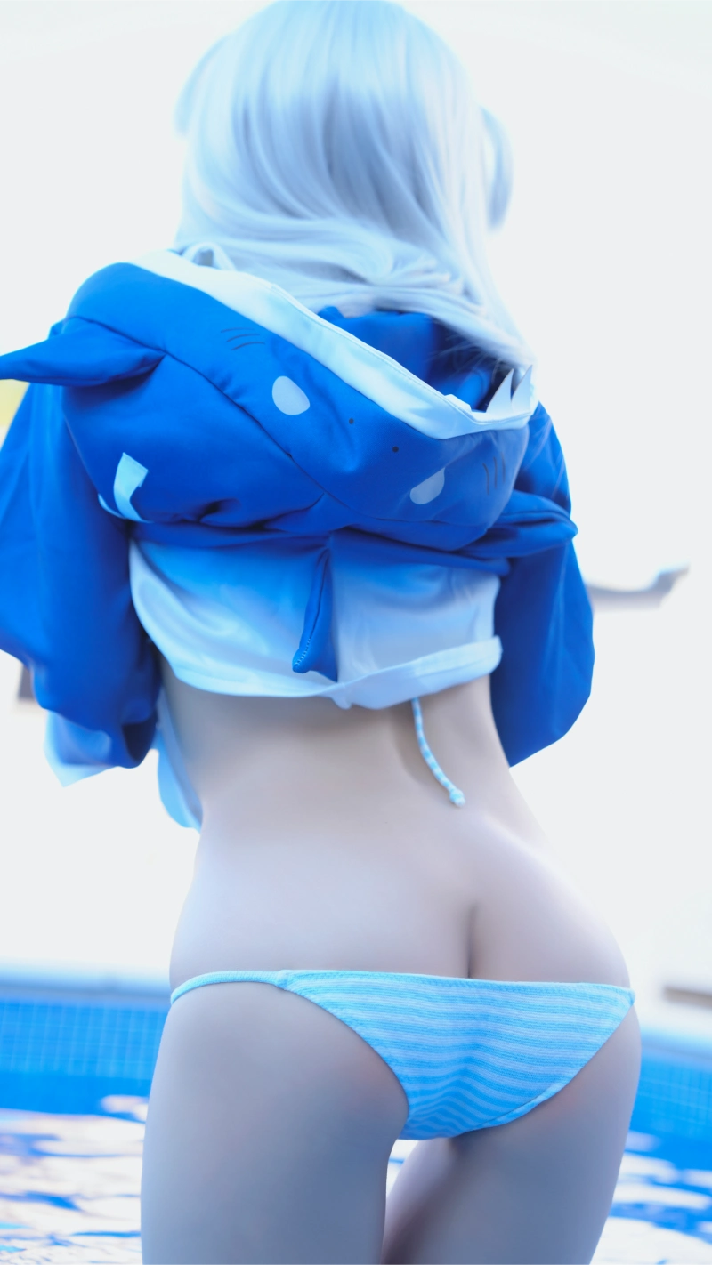 はむすけ hamham sk cosplay Gawr Gura Hololive 37-lusbabe-net