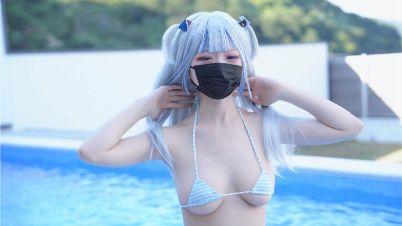 はむすけ hamham sk cosplay Gawr Gura Hololive 53-lusbabe-net