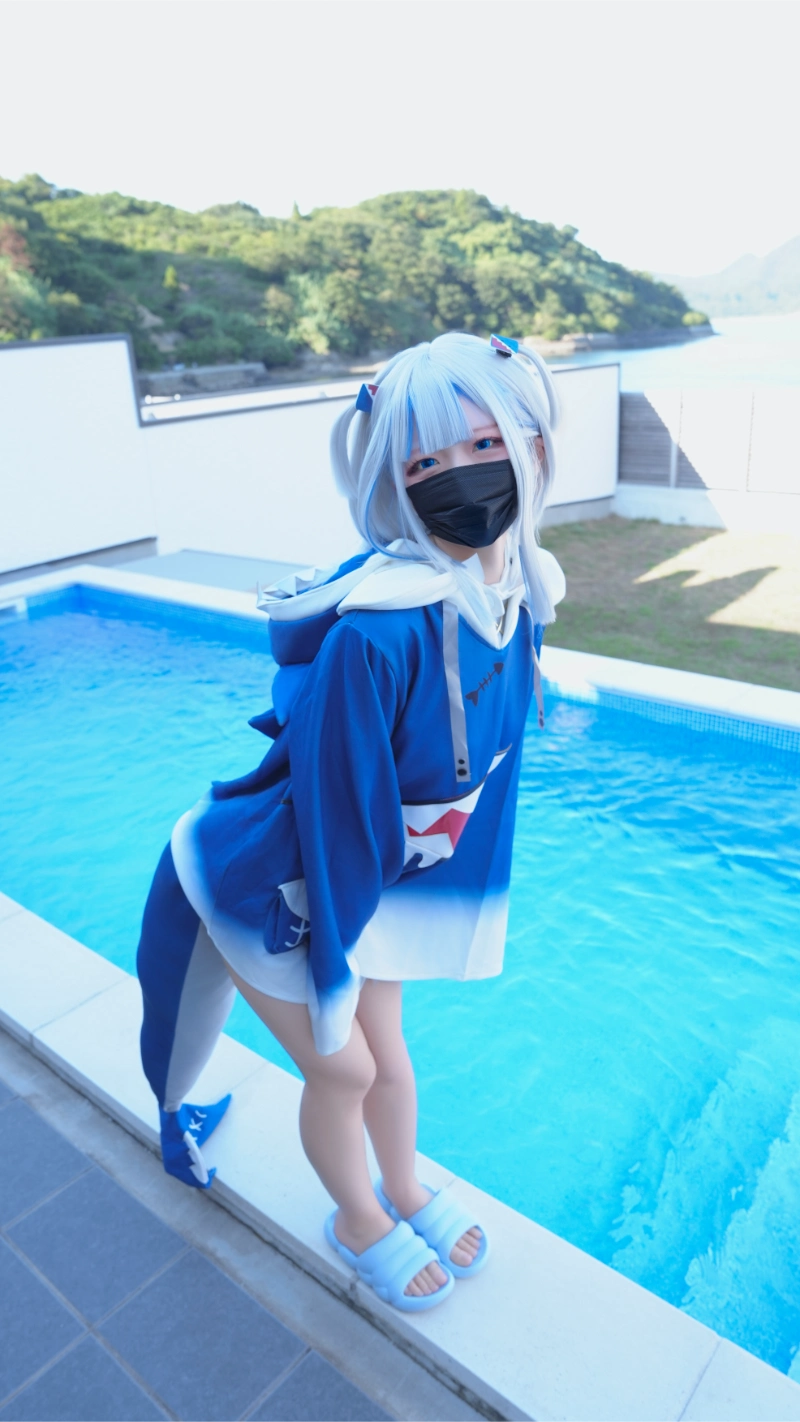 はむすけ hamham sk cosplay Gawr Gura Hololive 6-lusbabe-net