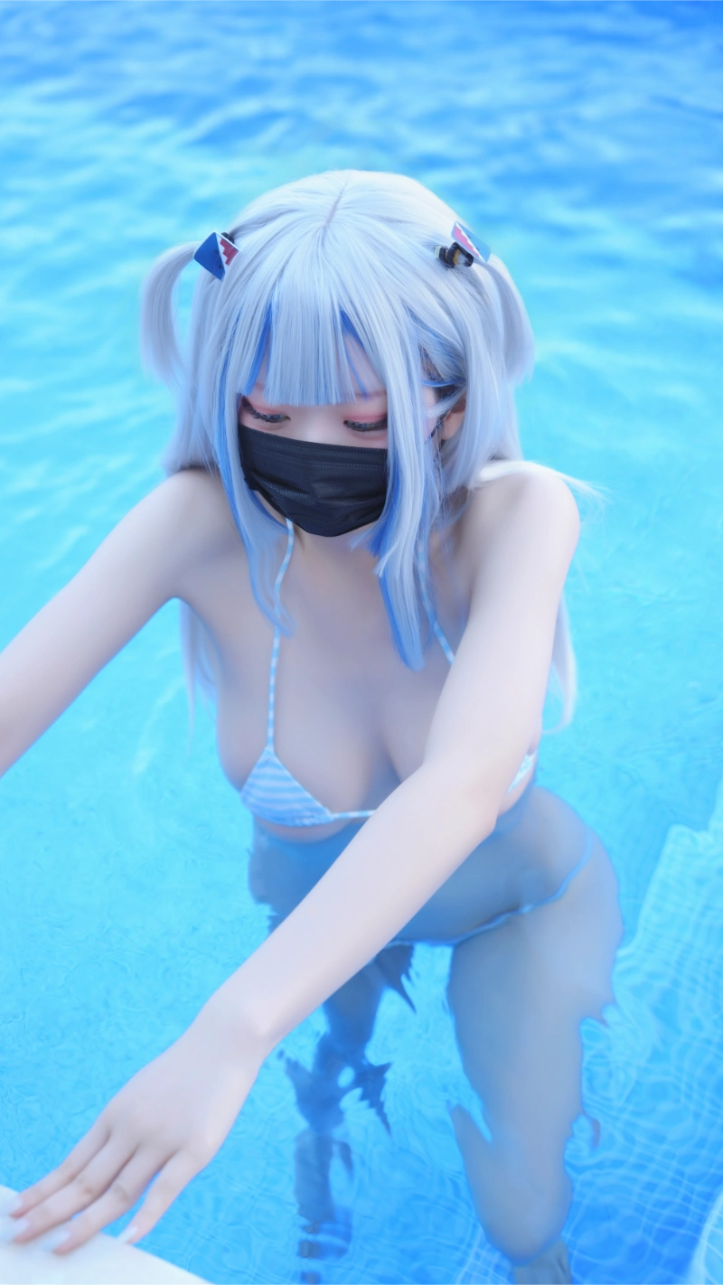 はむすけ hamham sk cosplay Gawr Gura Hololive 61-lusbabe-net