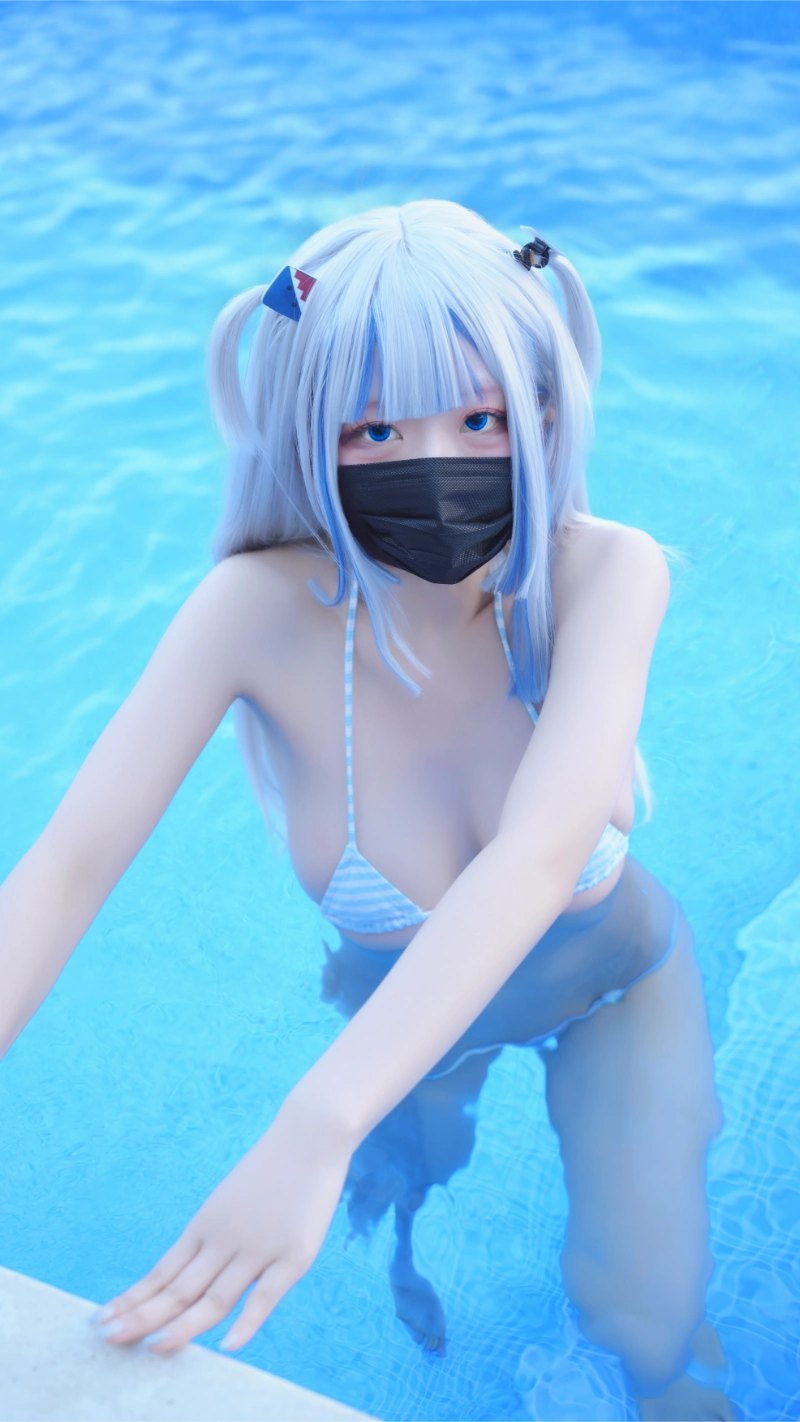 はむすけ hamham sk cosplay Gawr Gura Hololive 62-lusbabe-net