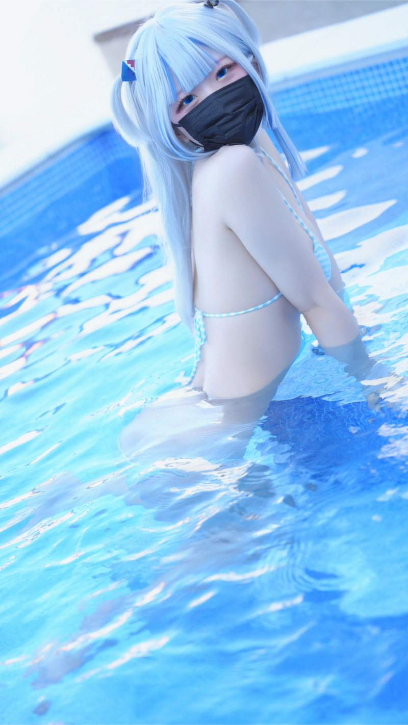 はむすけ hamham sk cosplay Gawr Gura Hololive 67-lusbabe-net