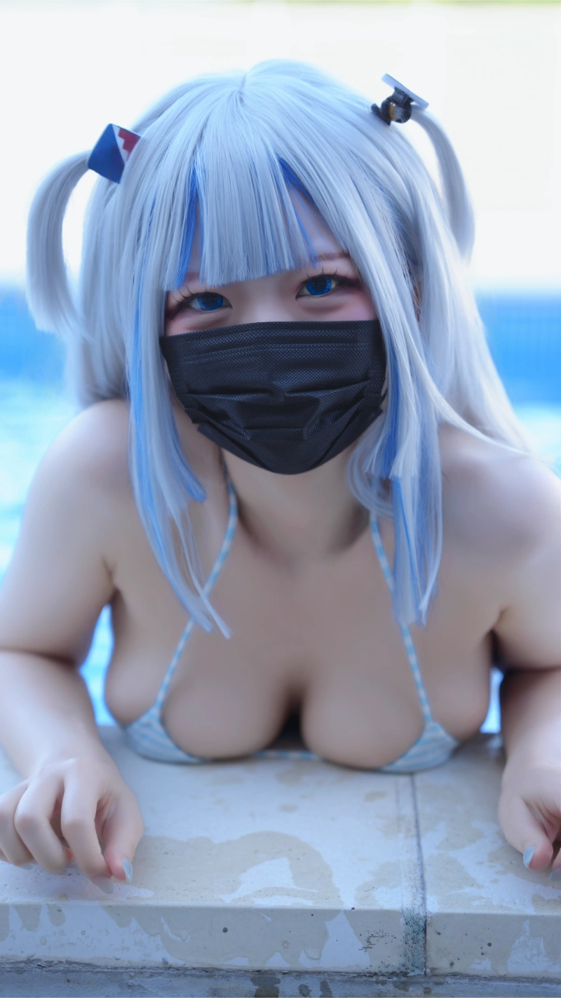 はむすけ hamham sk cosplay Gawr Gura Hololive 68-lusbabe-net