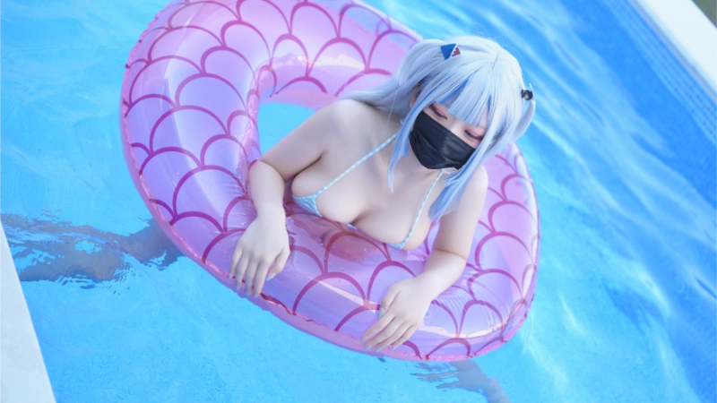 はむすけ hamham sk cosplay Gawr Gura Hololive 78-lusbabe-net