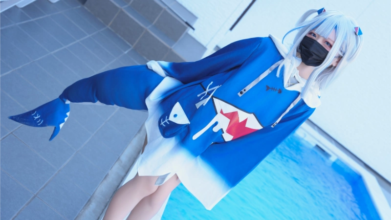 はむすけ hamham sk cosplay Gawr Gura Hololive 8-lusbabe-net