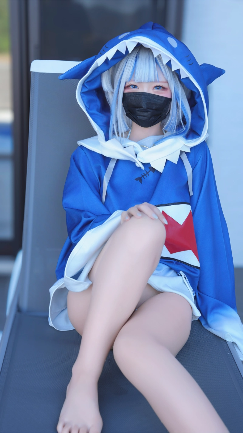 はむすけ hamham sk cosplay Gawr Gura Hololive 82-lusbabe-net