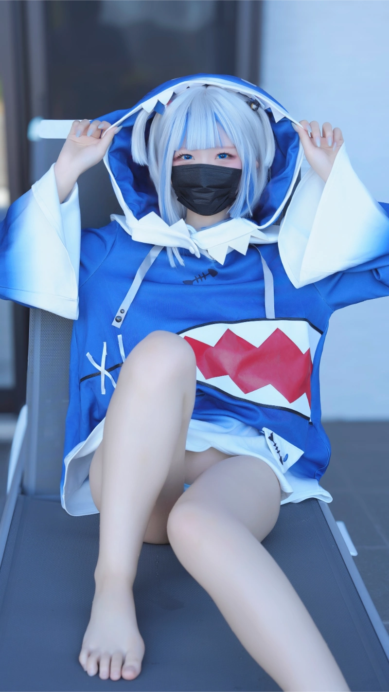 はむすけ hamham sk cosplay Gawr Gura Hololive 84-lusbabe-net