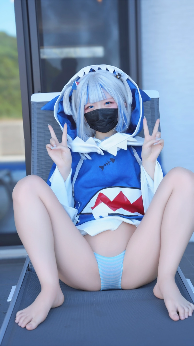 はむすけ hamham sk cosplay Gawr Gura Hololive 85-lusbabe-net