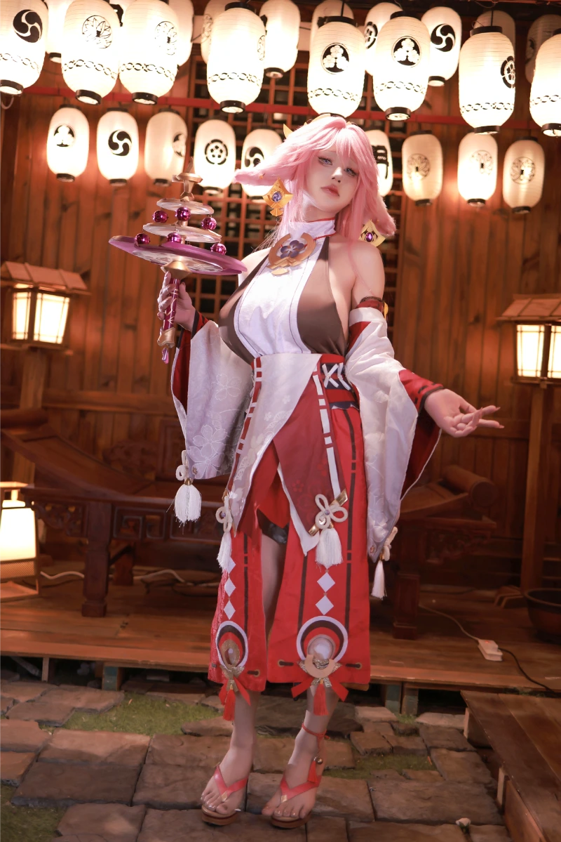 桜满三时 AraneaSakura cosplay Yae Miko Genshin Impact 10-lusbabe-net