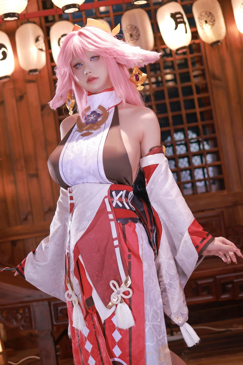 桜满三时 AraneaSakura cosplay Yae Miko Genshin Impact 2-lusbabe-net