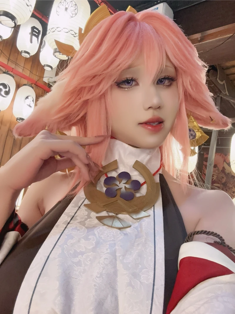 桜满三时 AraneaSakura cosplay Yae Miko Genshin Impact 53-lusbabe-net