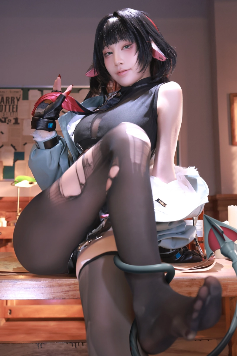 水淼Aqua cosplay Jane Doe Zenless Zone Zero 13-lusbabe-net