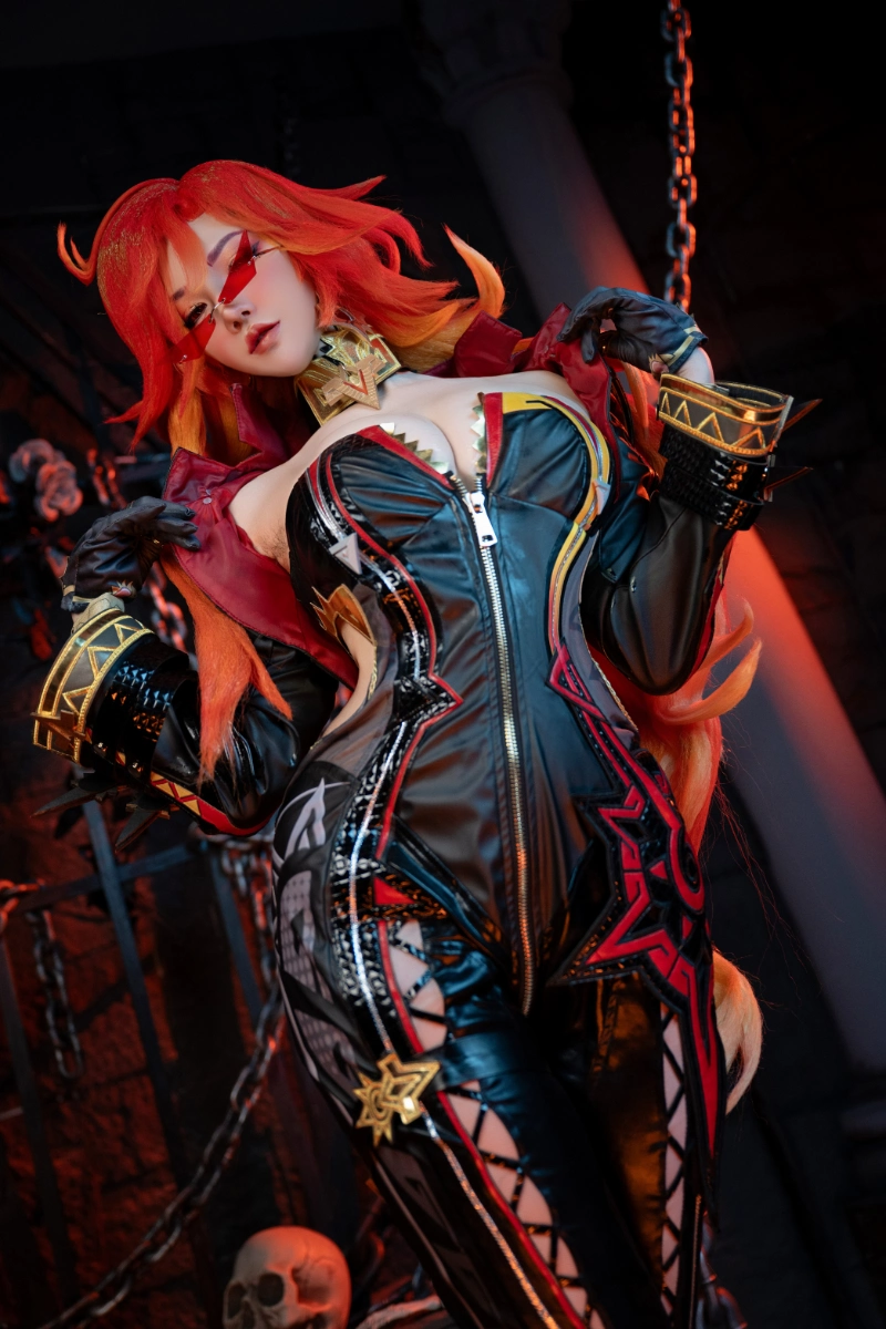 阿薰kaOri axunkaOri cosplay Mavuika Genshin Impact 12-lusbabe-net