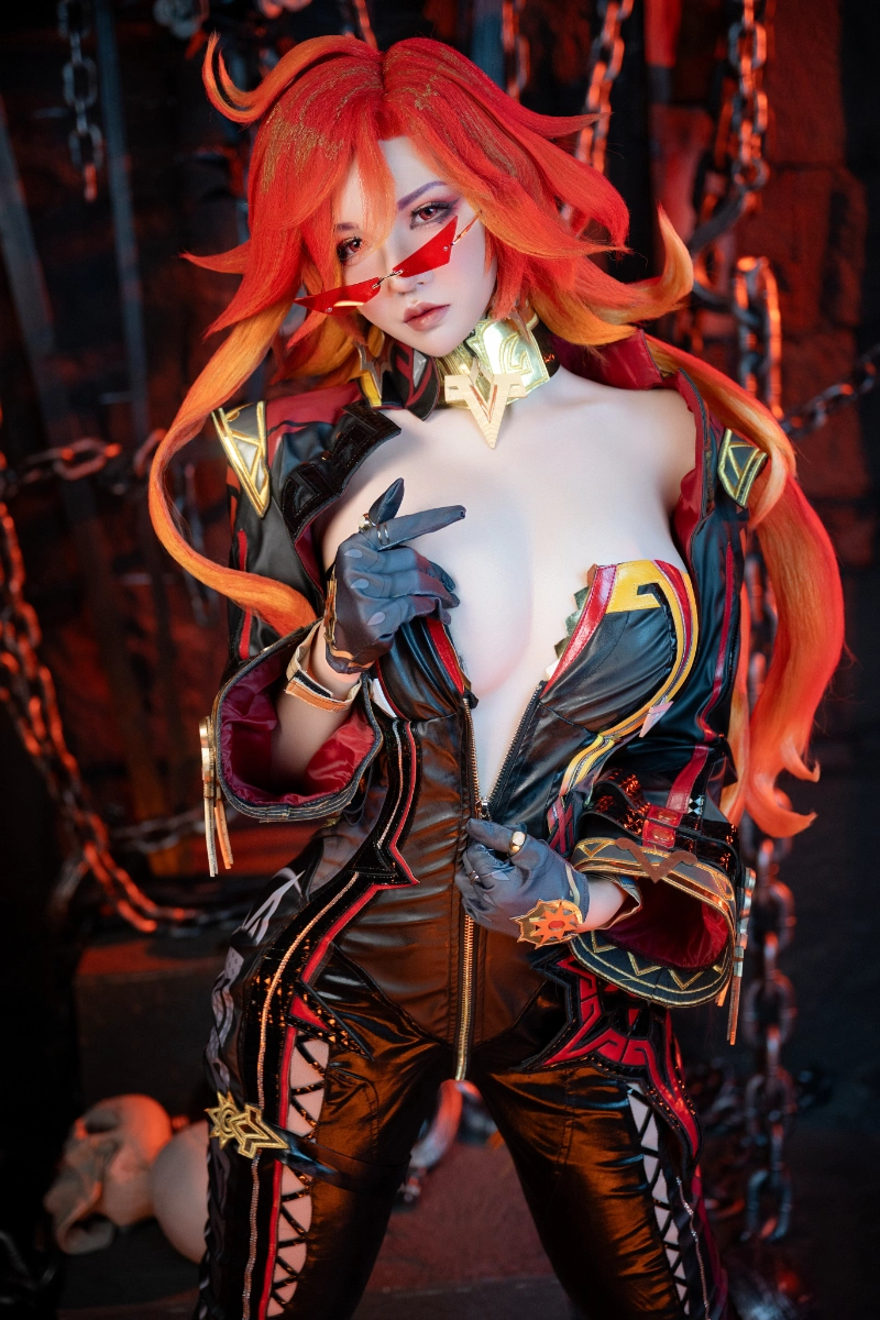 阿薰kaOri axunkaOri cosplay Mavuika Genshin Impact 14-lusbabe-net