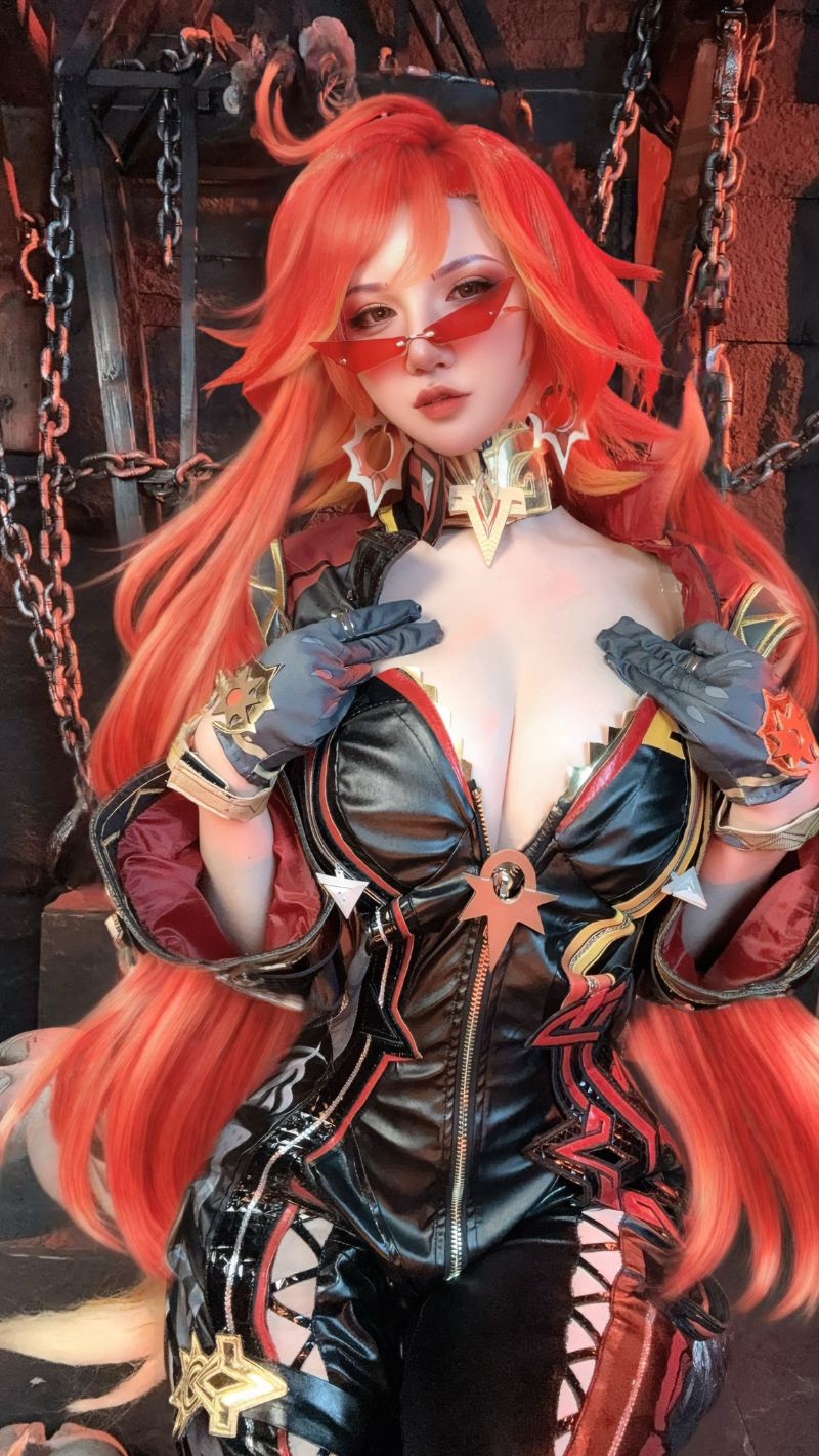 阿薰kaOri axunkaOri cosplay Mavuika Genshin Impact 151-lusbabe-net