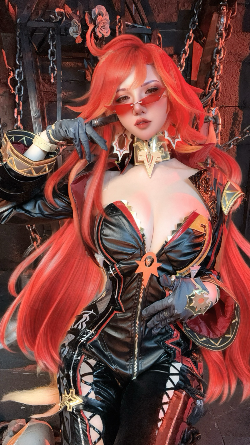 阿薰kaOri axunkaOri cosplay Mavuika Genshin Impact 154-lusbabe-net