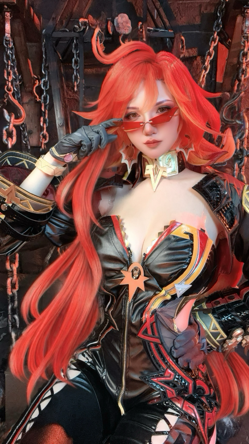 阿薰kaOri axunkaOri cosplay Mavuika Genshin Impact 157-lusbabe-net