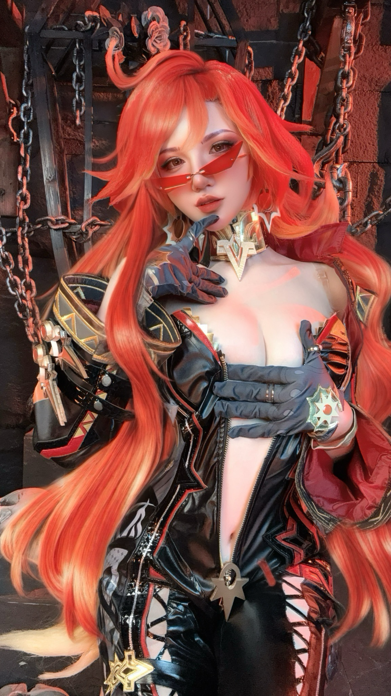 阿薰kaOri axunkaOri cosplay Mavuika Genshin Impact 158-lusbabe-net