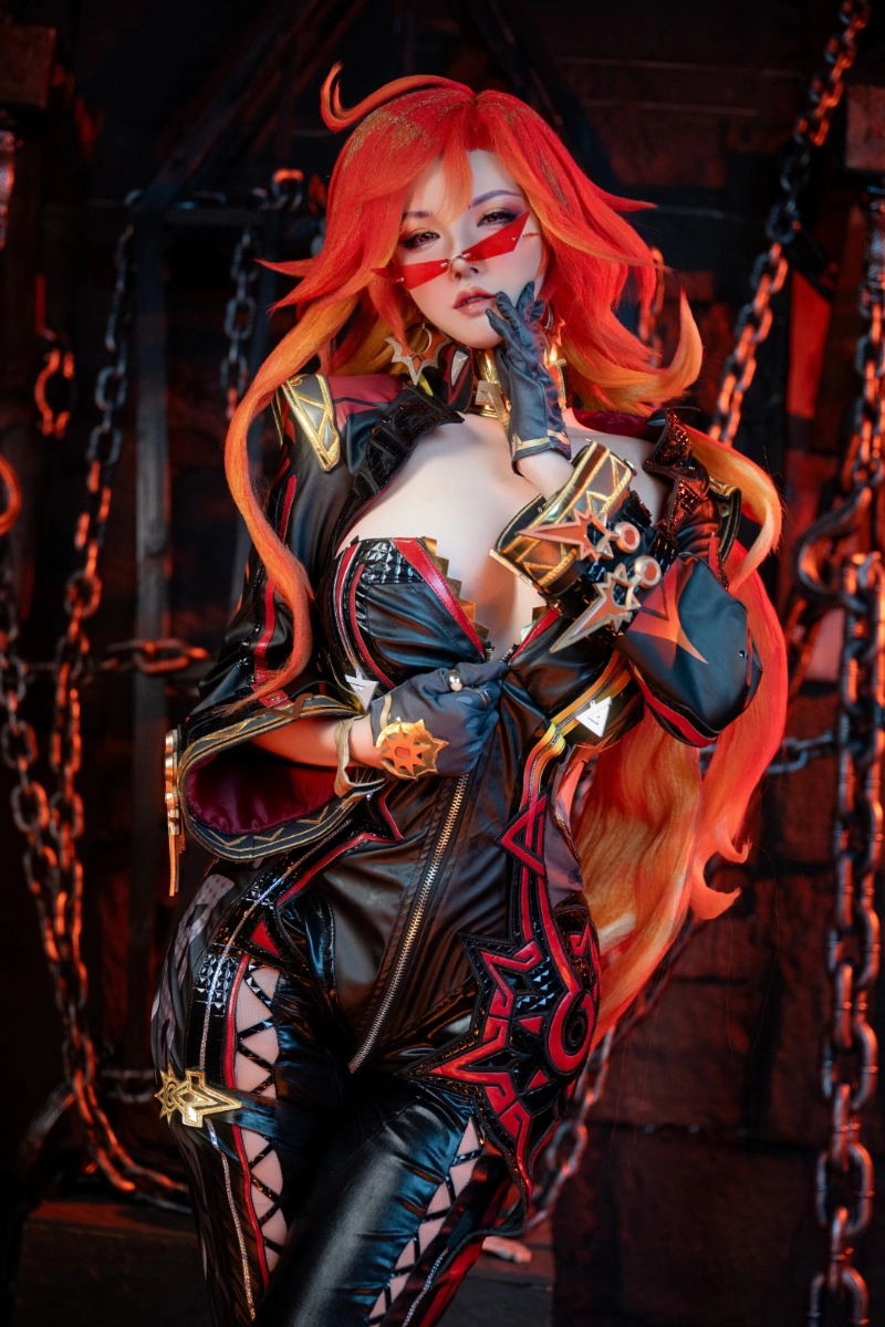 阿薰kaOri axunkaOri cosplay Mavuika Genshin Impact 16-lusbabe-net