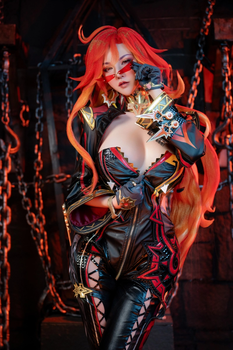 阿薰kaOri axunkaOri cosplay Mavuika Genshin Impact 17-lusbabe-net