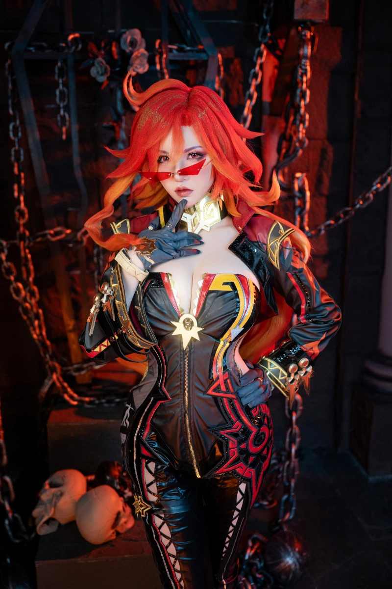 阿薰kaOri axunkaOri cosplay Mavuika Genshin Impact 4-lusbabe-net