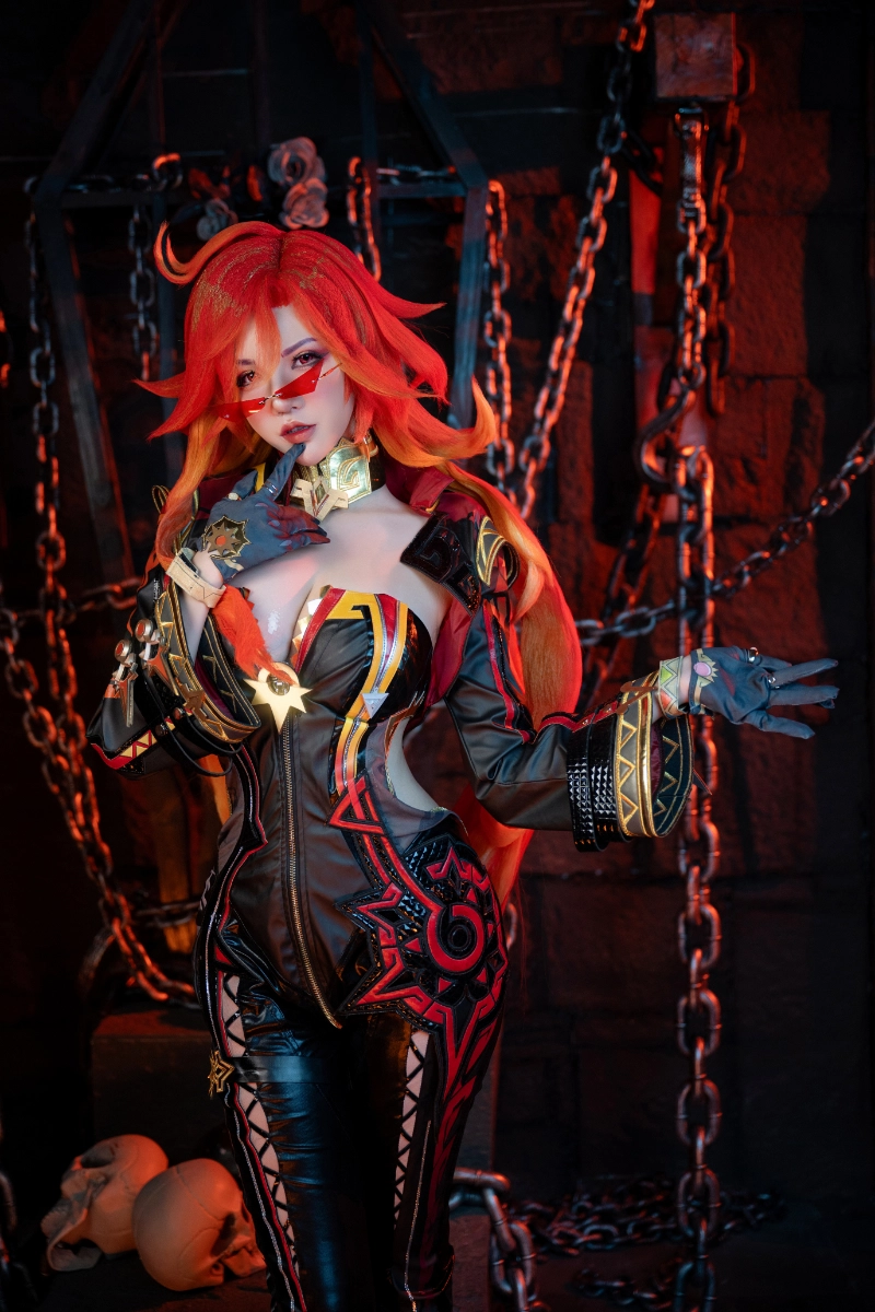 阿薰kaOri axunkaOri cosplay Mavuika Genshin Impact 5 1-lusbabe-net