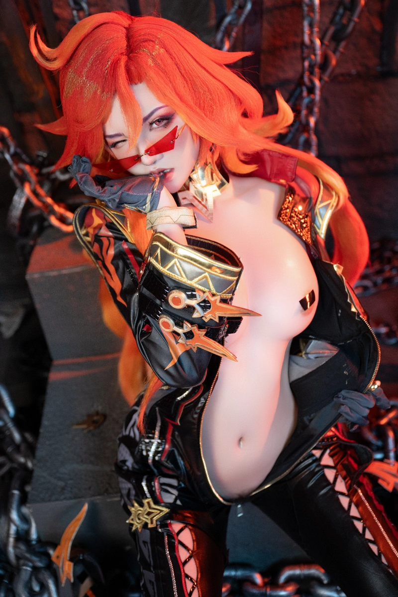 阿薰kaOri axunkaOri cosplay Mavuika Genshin Impact 58-lusbabe-net