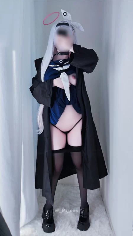 Pi-Cos as Arona Ero Cosplay – Blue Archive Tiny Arona halo glowing, uniform shredded, huge tits out, dripping pussy begging “Sensei, corrupt me~”. Ahegao tears rolling. Uncensored 4K-8K, zero mosaic.